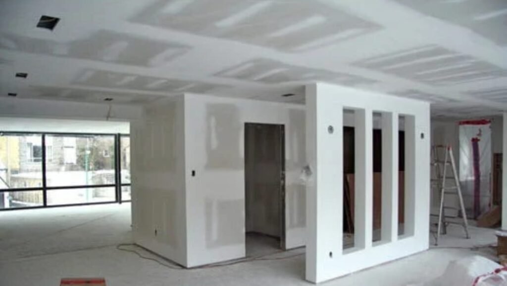 Gypsum Partitioning Work In Gypsumpaintingdubai